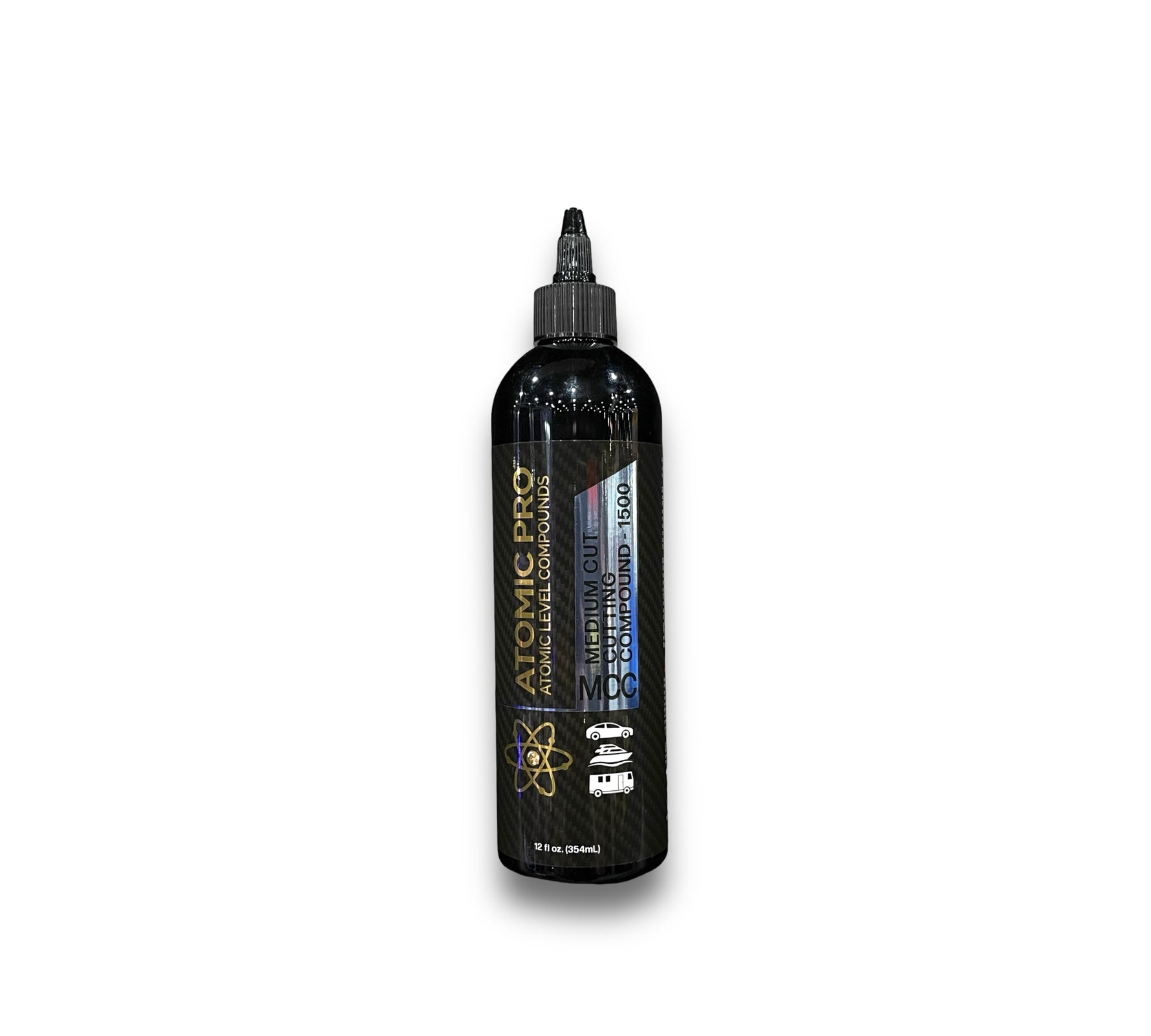ATOMIC PRO Medium Cut Compound 1500 is an aggressive cutting that removed heavy scratches and swirls