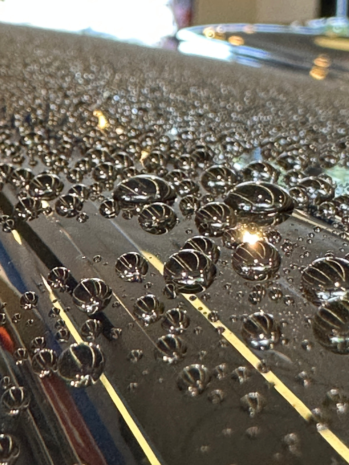 Borophene coatings offer the highest water bead angle in the world at over 170°