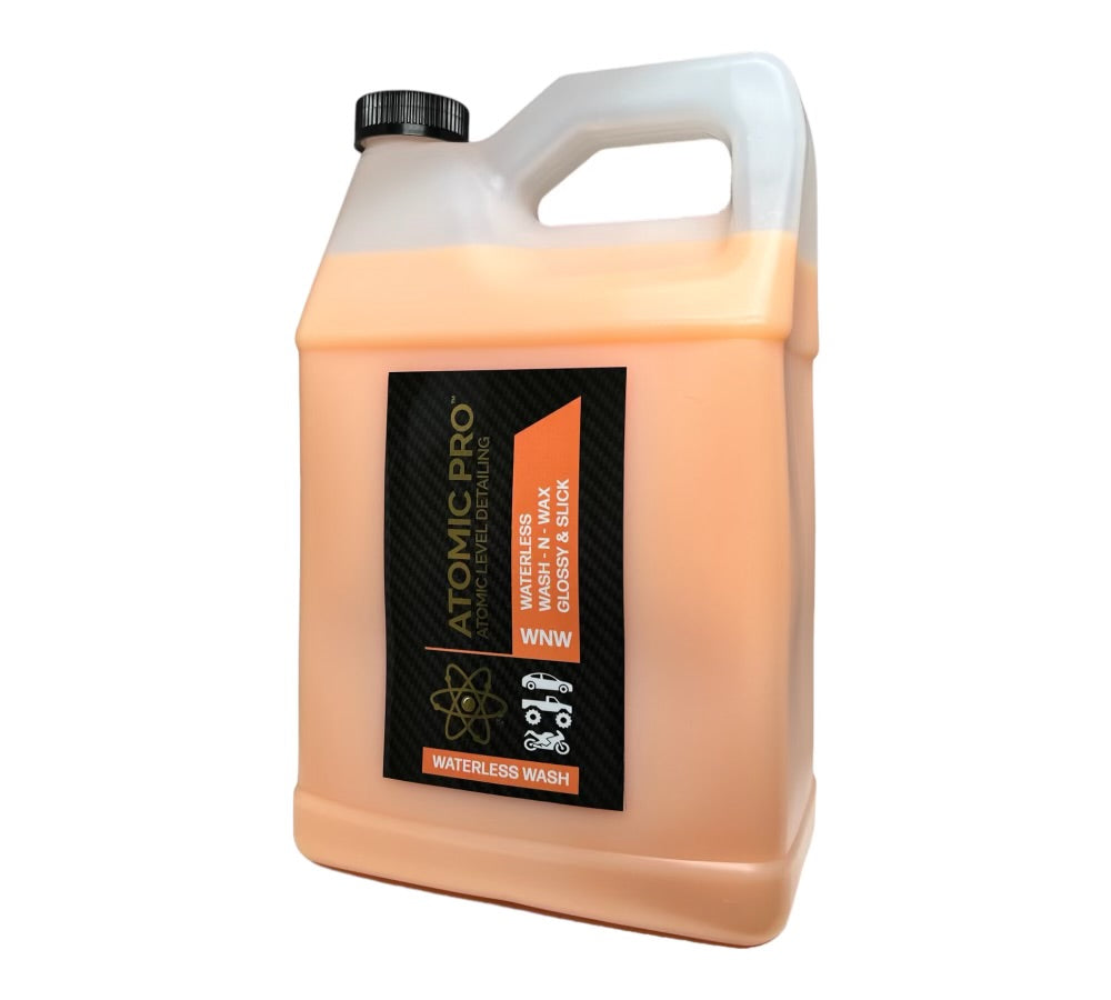 ATOMIC PRO Waterless Wash and Wax cleans and protects in 1 swipe 